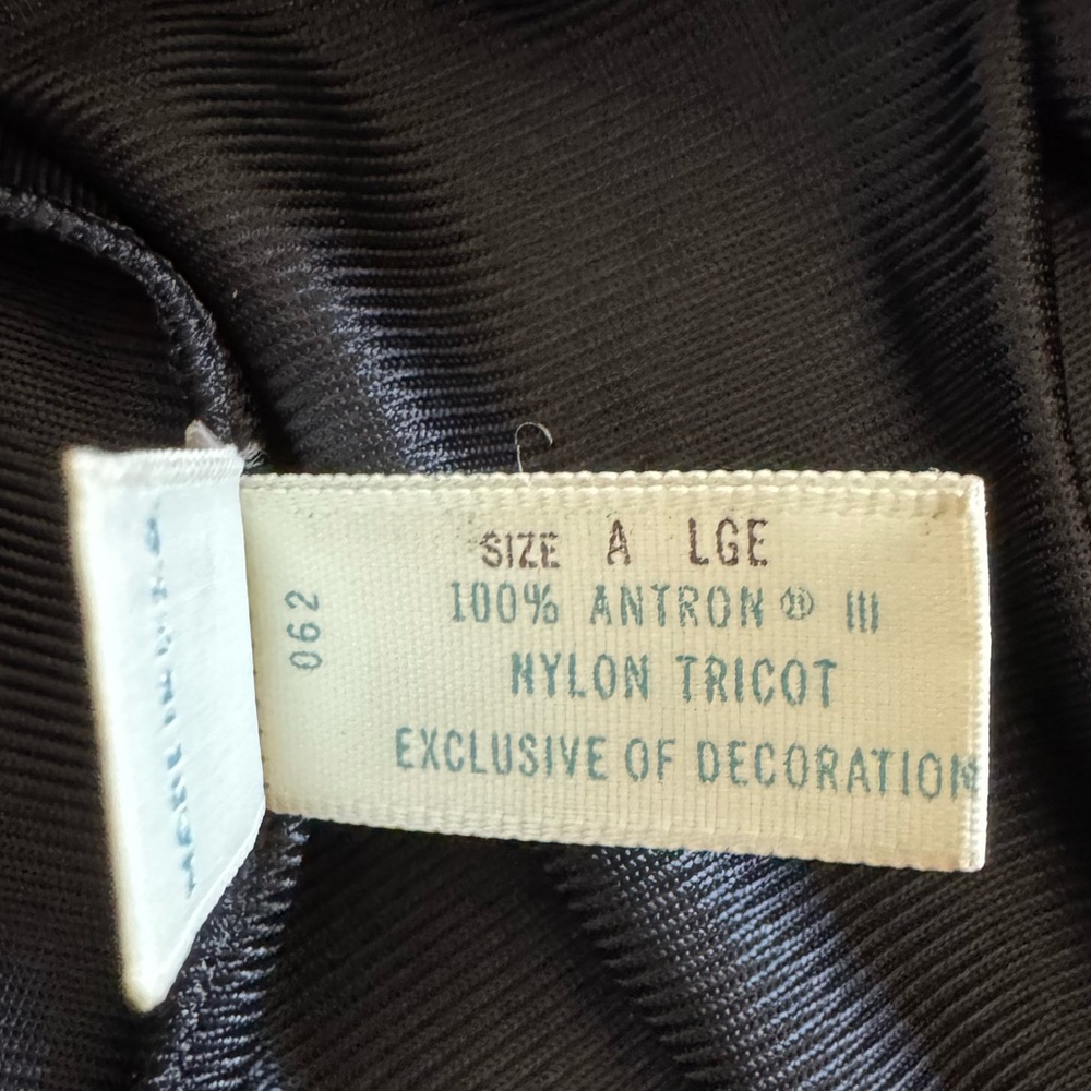Vintage Vassaret by Munsingware Black Slip Size A Large 22 inch length - Picture 5 of 8